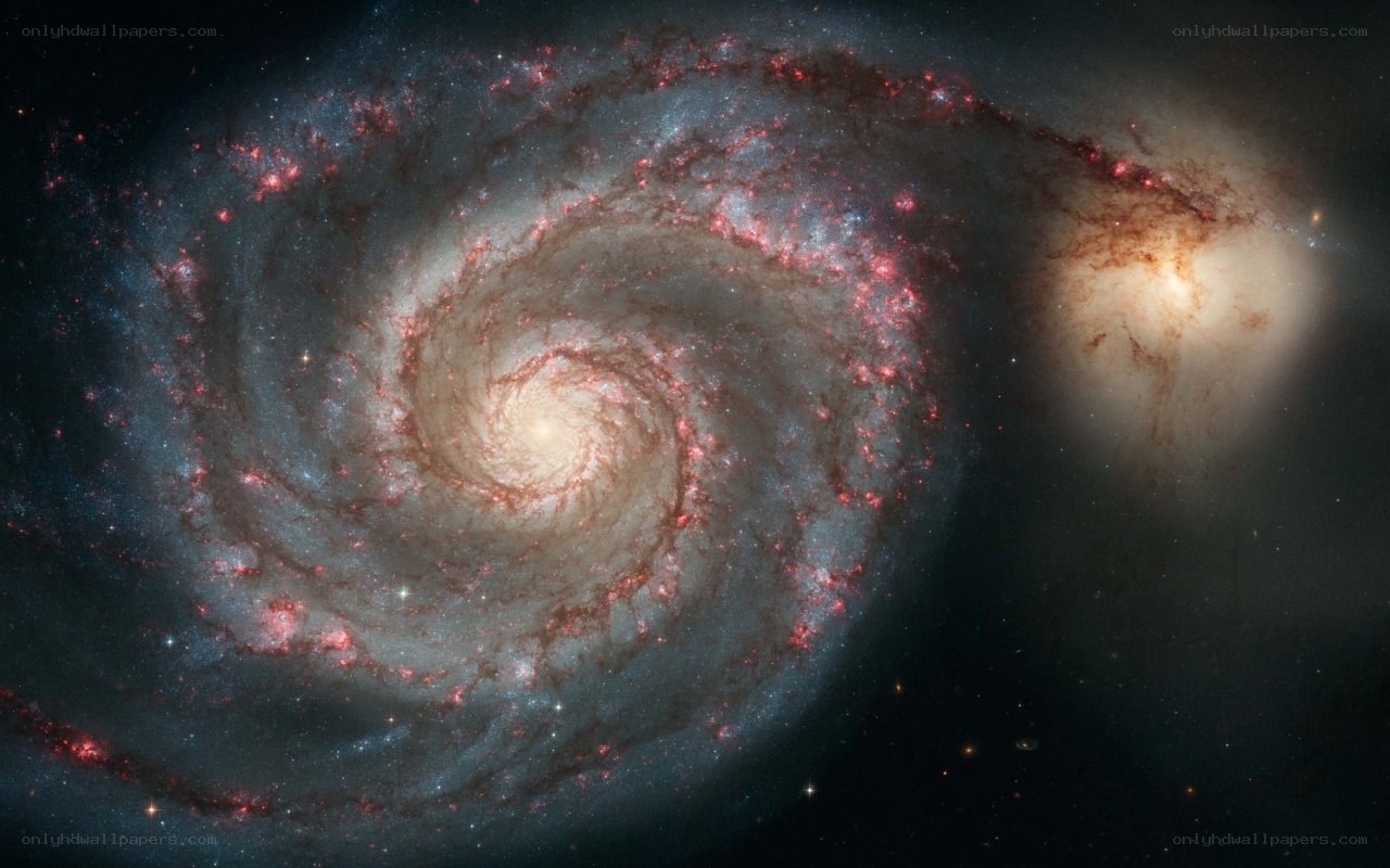 Spiral galaxy with star formation