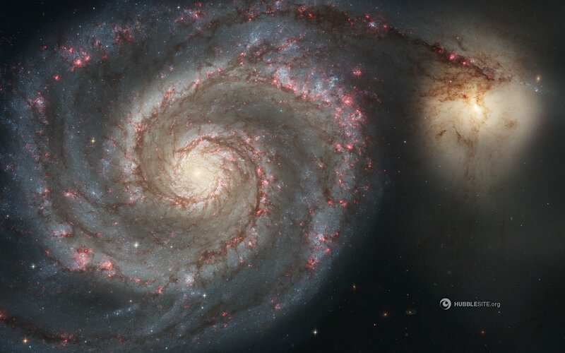 Spiral galaxy with star formation