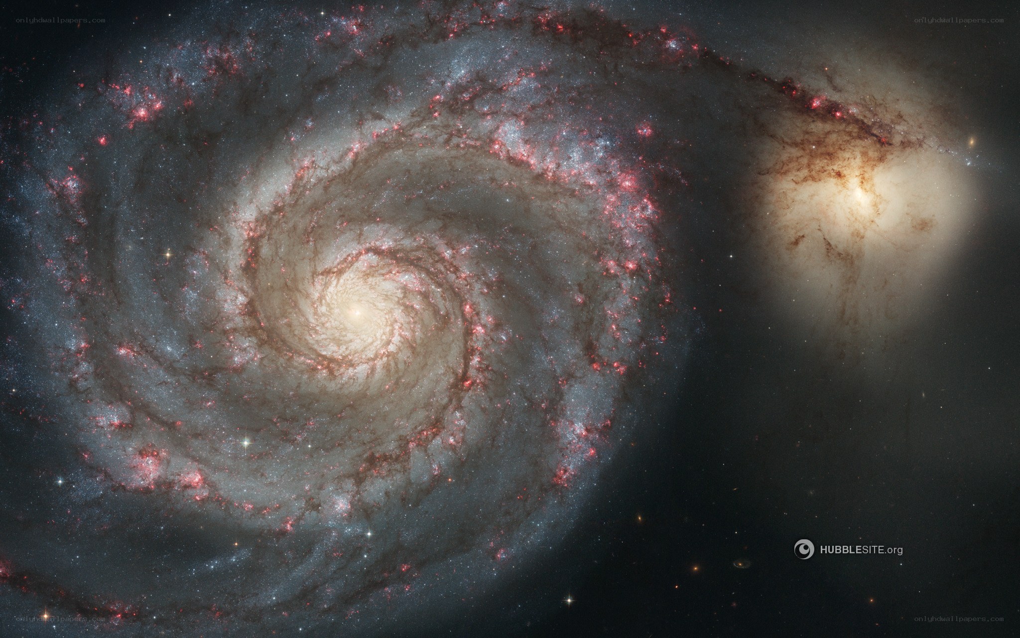 Spiral galaxy with star formation
