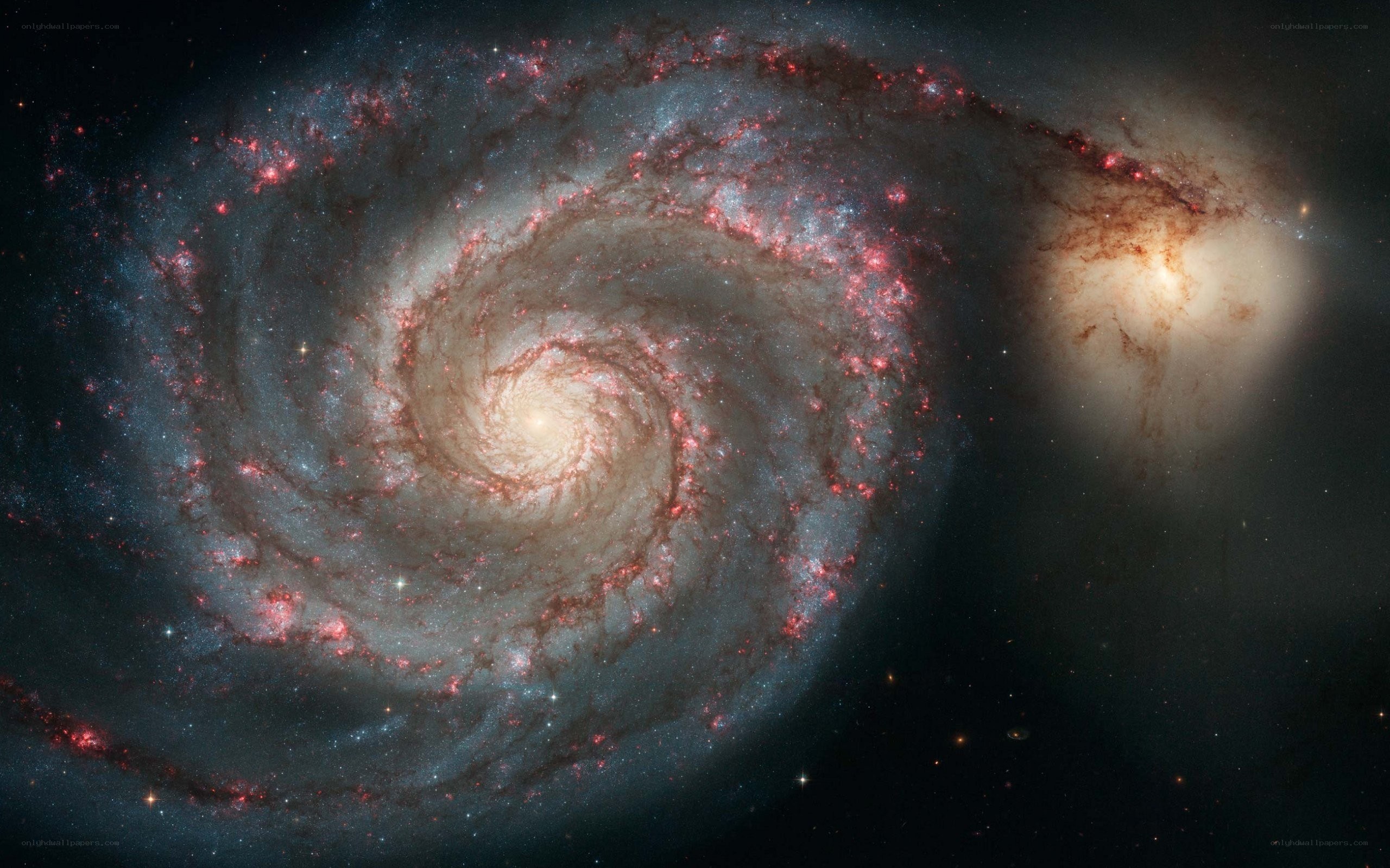 Spiral galaxy with star formation