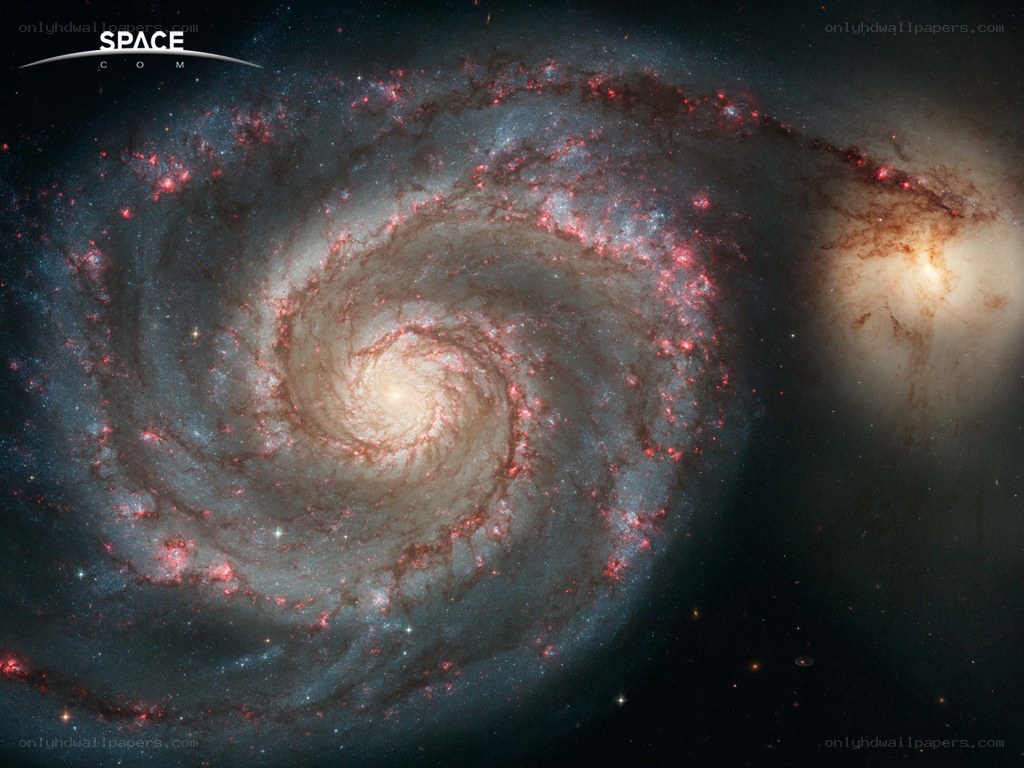 Spiral galaxy with star formation