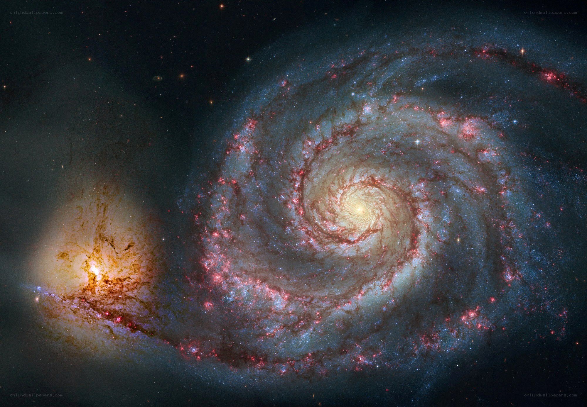 Spiral galaxy with star formation
