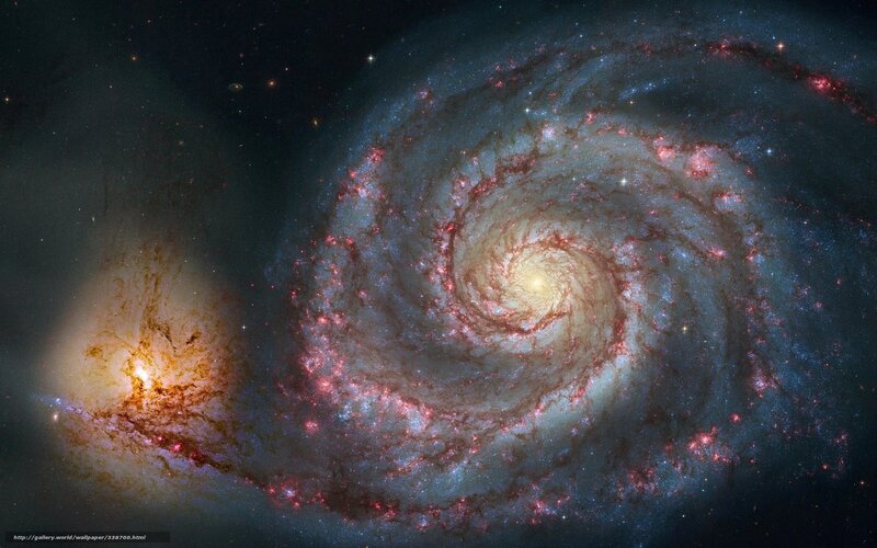 Spiral galaxy with star formation