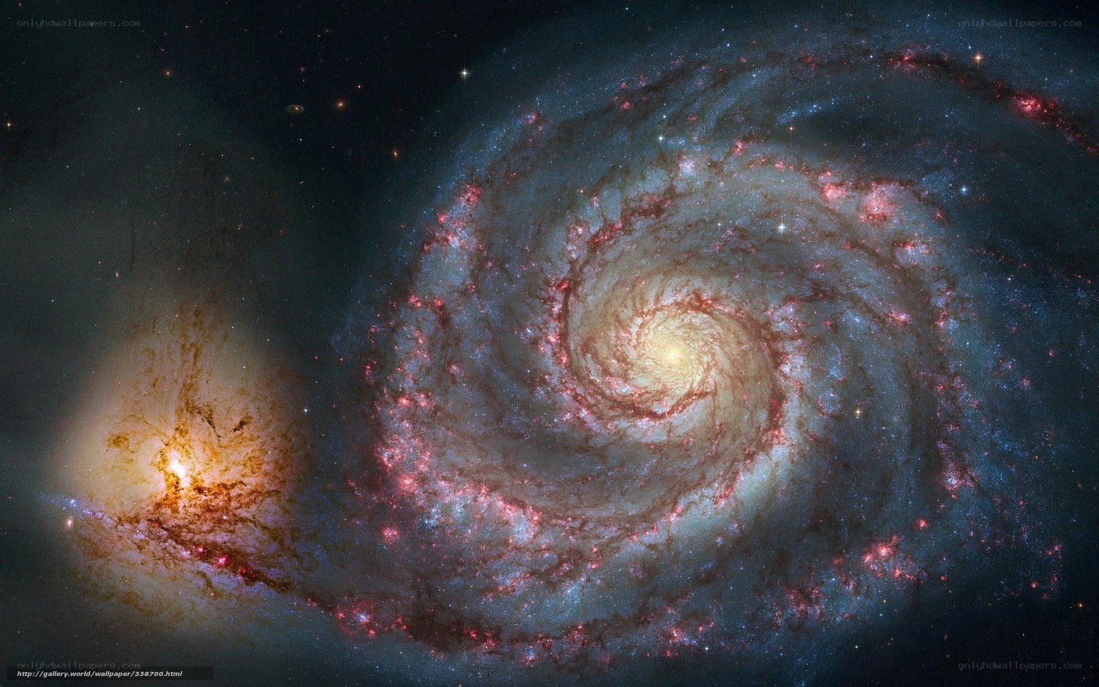 Spiral galaxy with star formation