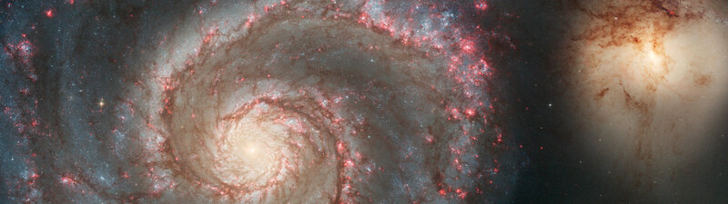 Spiral galaxy with star-forming regions
