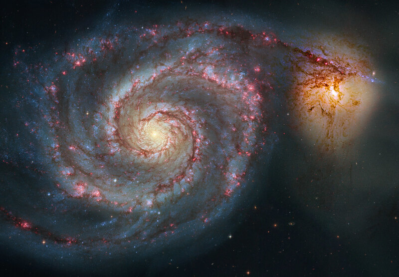 Spiral galaxy with starburst