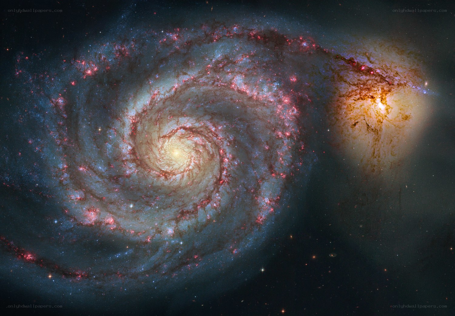 Spiral galaxy with starburst