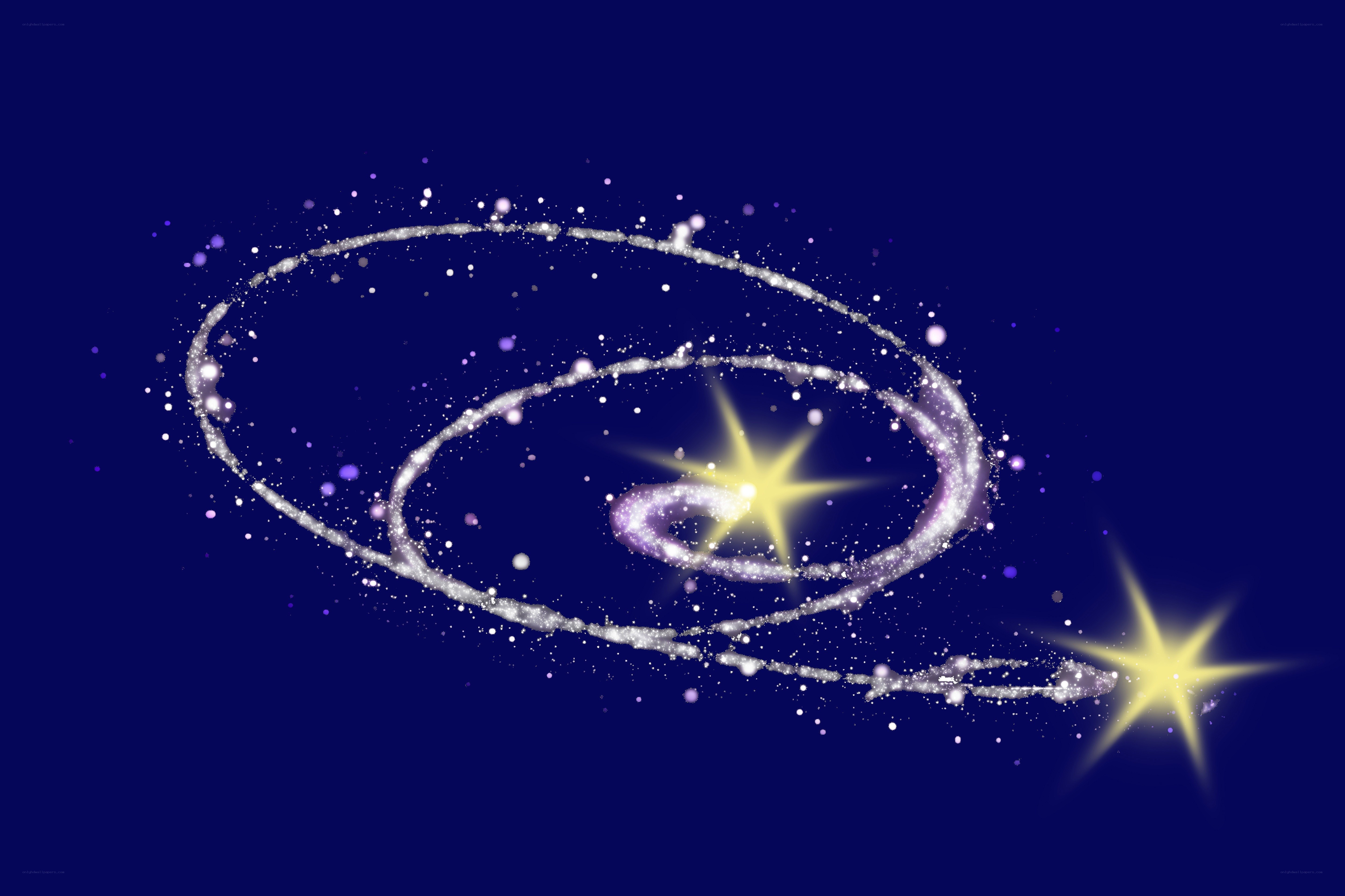 spiral galaxy with stars