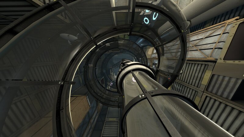 Spiral Glass Elevator Shaft