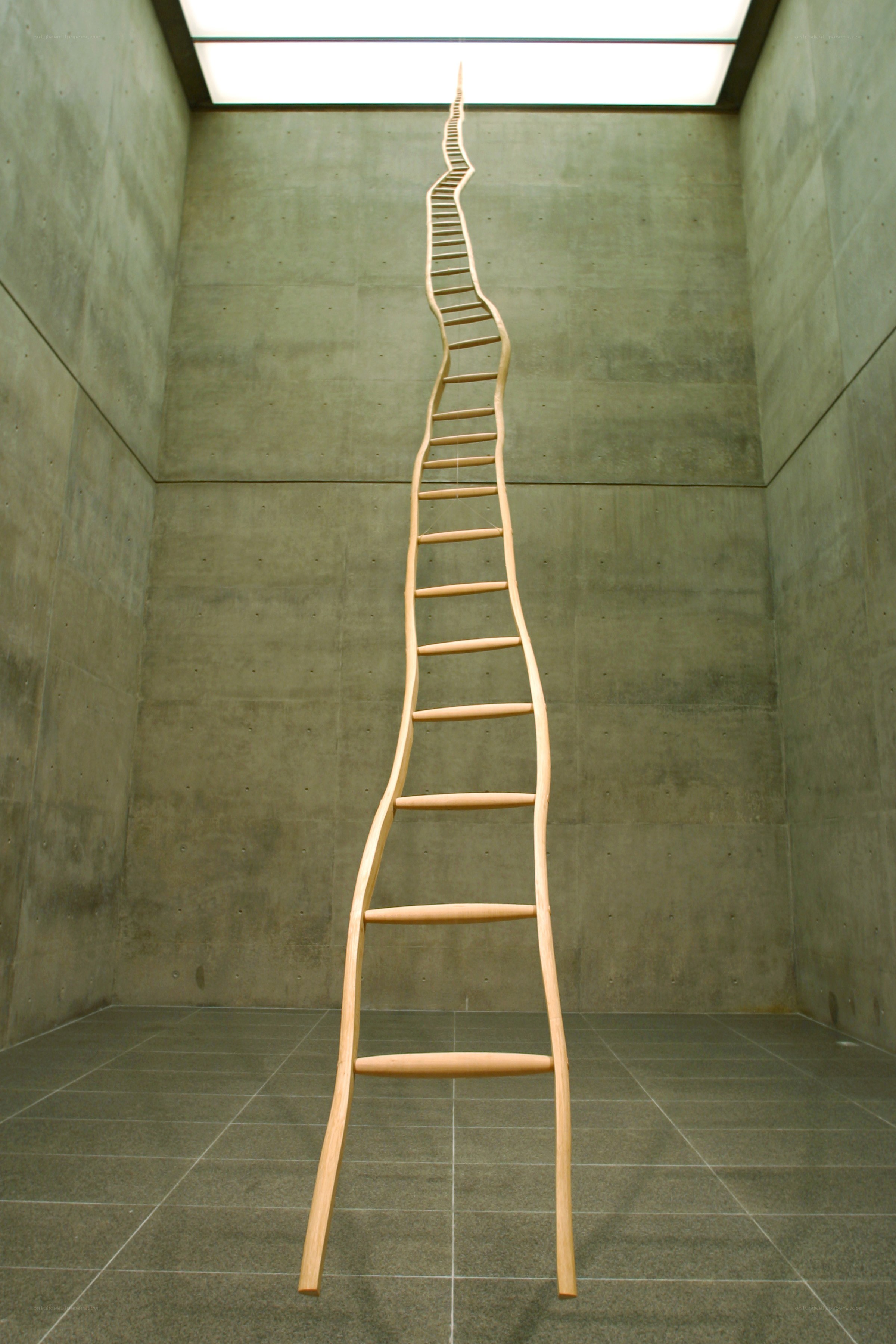 Spiral ladder sculpture