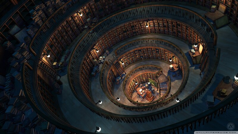 Spiral Library Interior