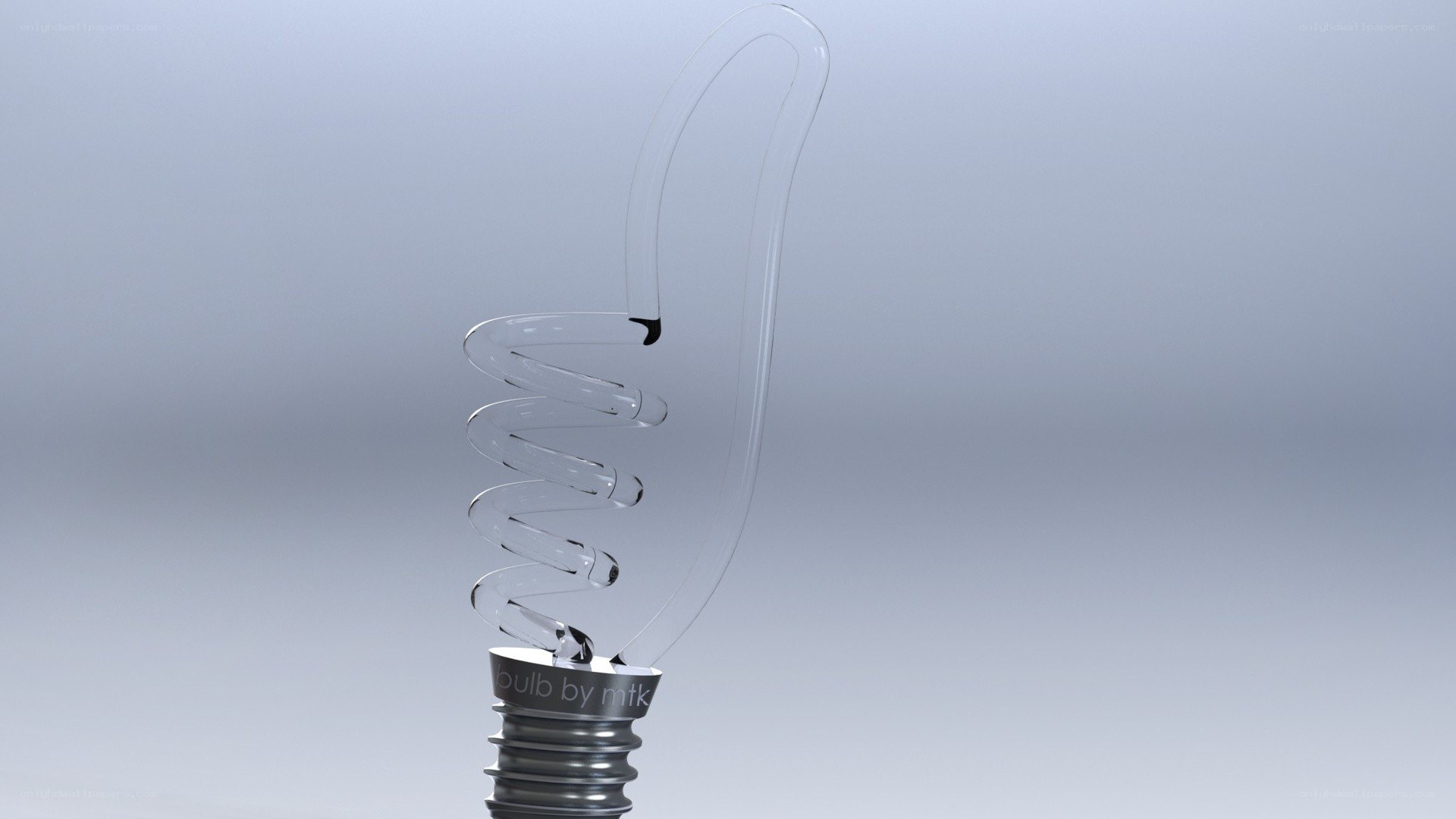 Spiral light bulb design