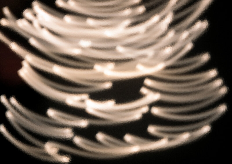 Spiral Light Pattern — White