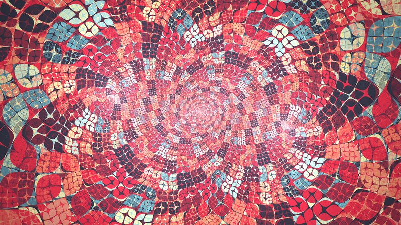 Spiral Mosaic Pattern