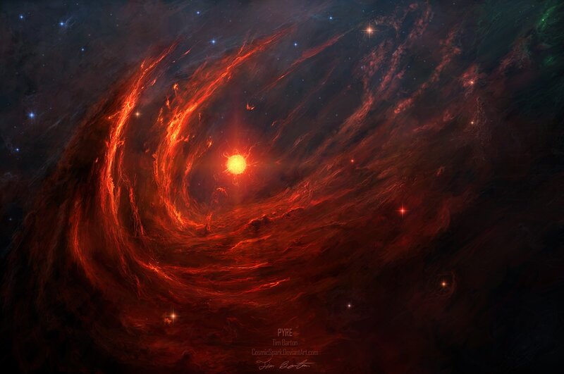 Spiral Nebula with Star