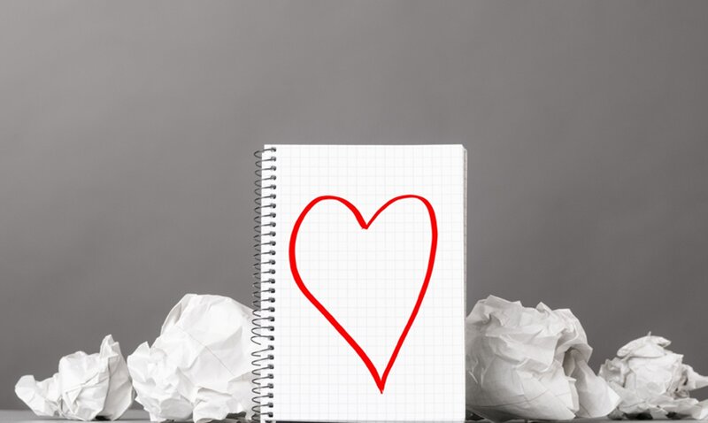 Spiral Notebook with Heart