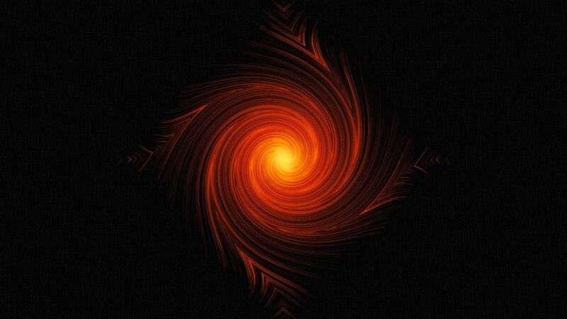 Spiral of Glowing Lines