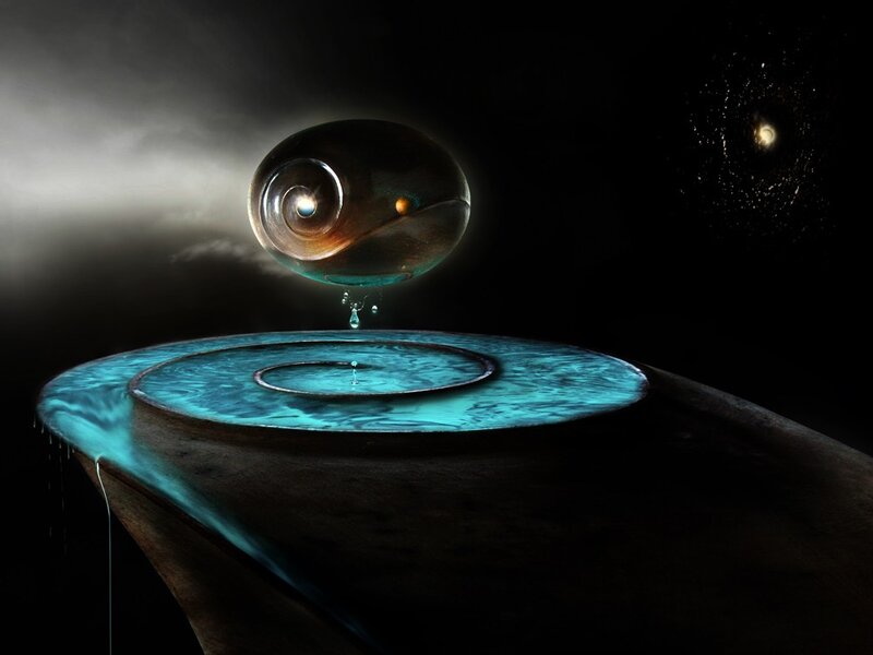 Spiral of Light and Water