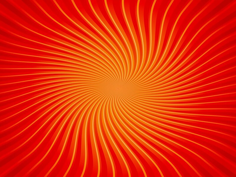 spiral of red and orange lines