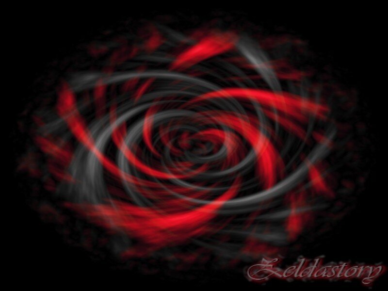 Spiral of Red and White Light