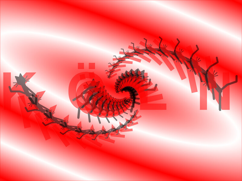 Spiral of Stick Figures