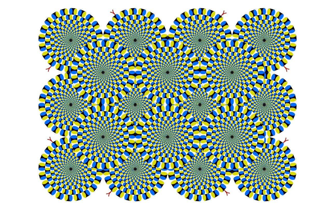spiral optical illusion pattern