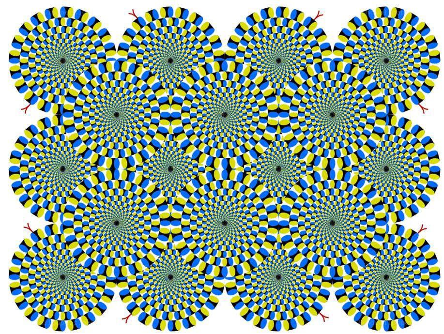 spiral optical illusion pattern