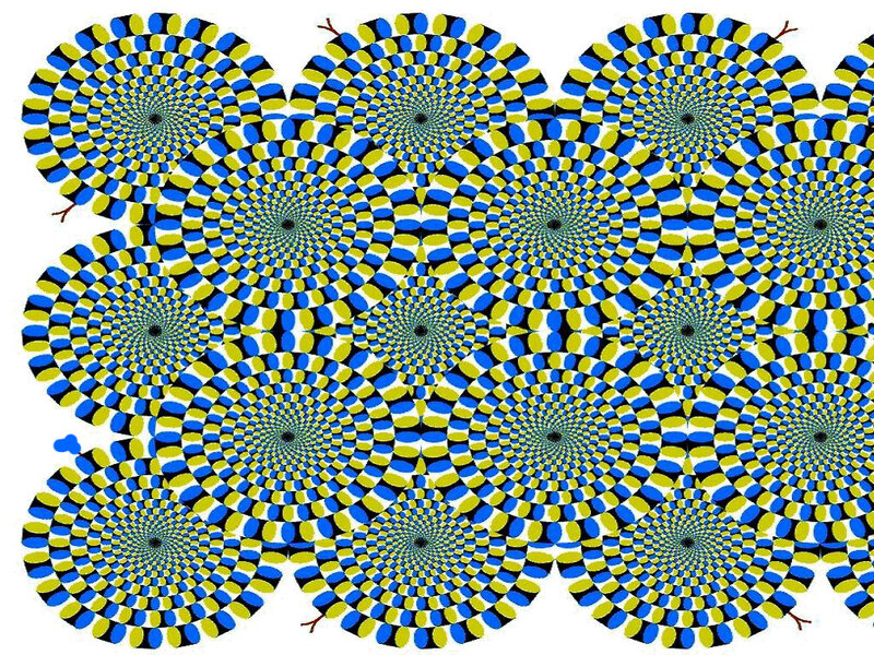 spiral optical illusion pattern
