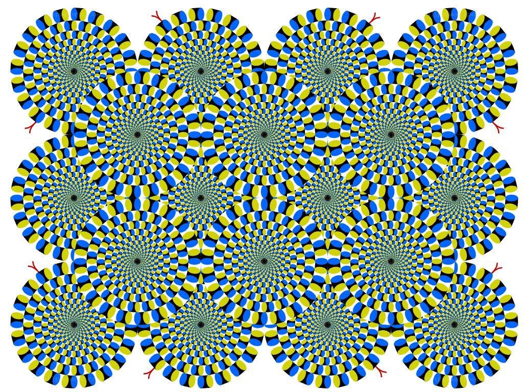 spiral optical illusion pattern