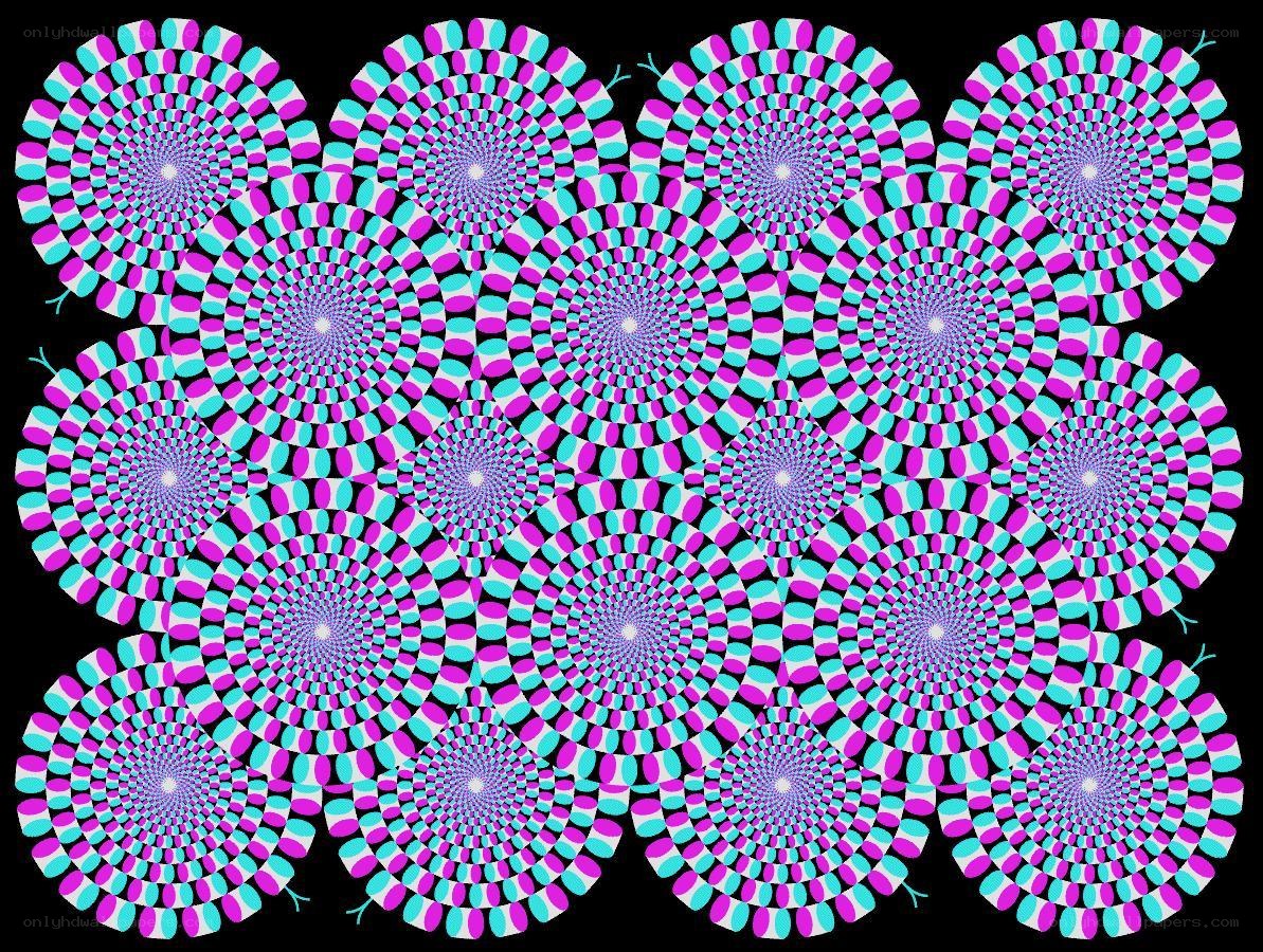 spiral optical illusion pattern