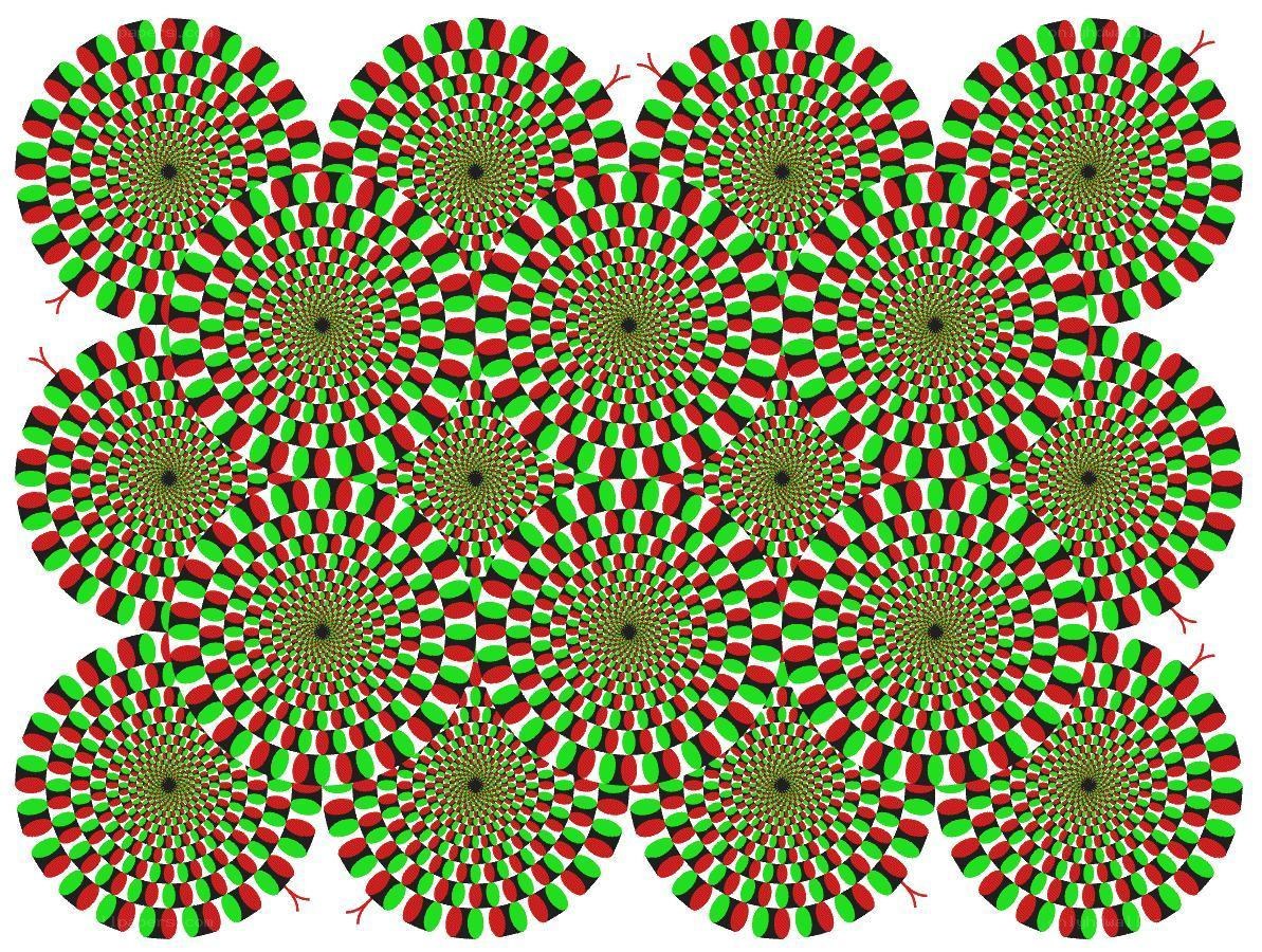 spiral optical illusion pattern