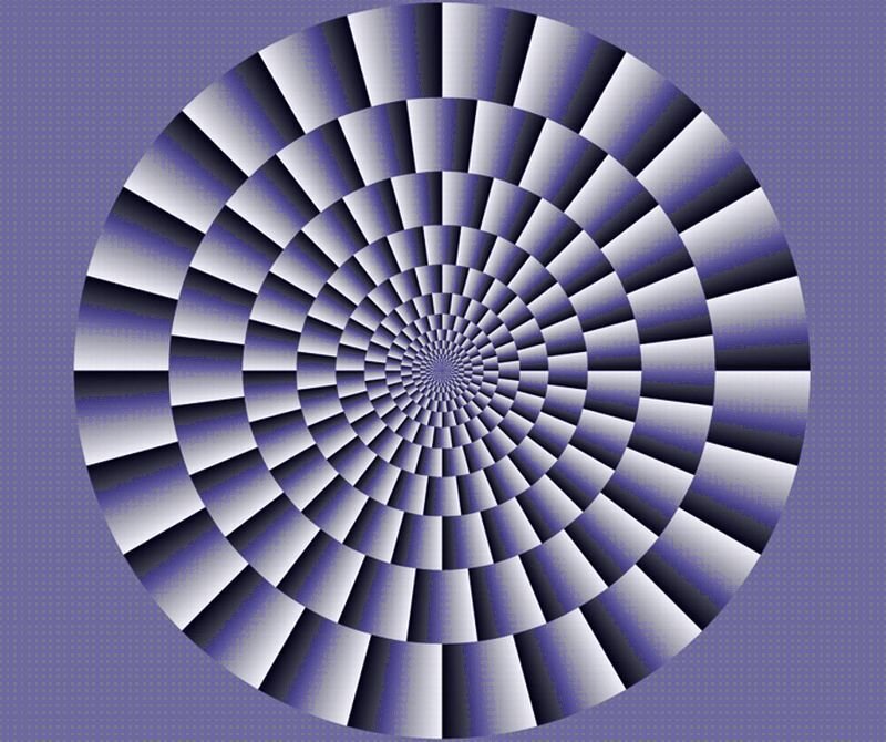 Spiral Optical Illusion — Purple