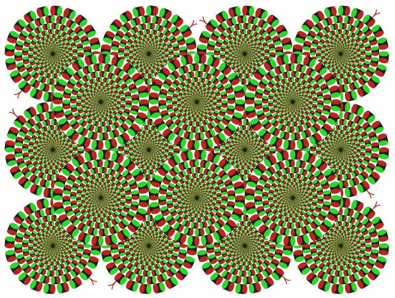 Spiral Optical Illusion — Red