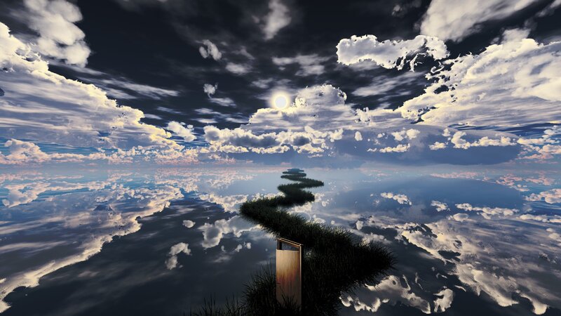Spiral path to the moon