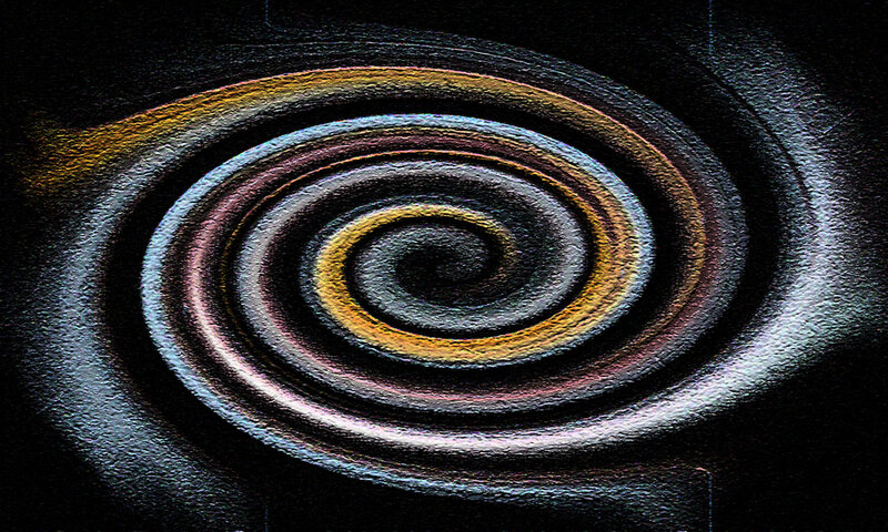 Spiral Pattern in Dark Background