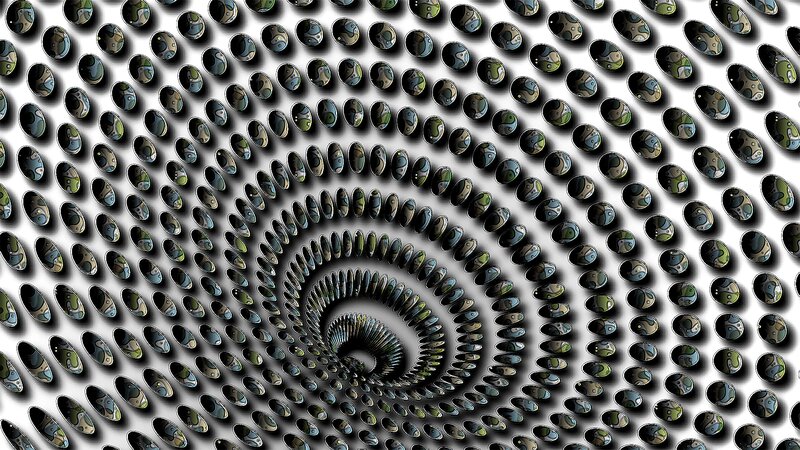 Spiral Pattern of Oval Shapes