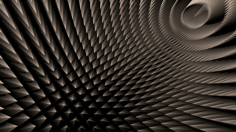 Spiral Pattern of Pyramids