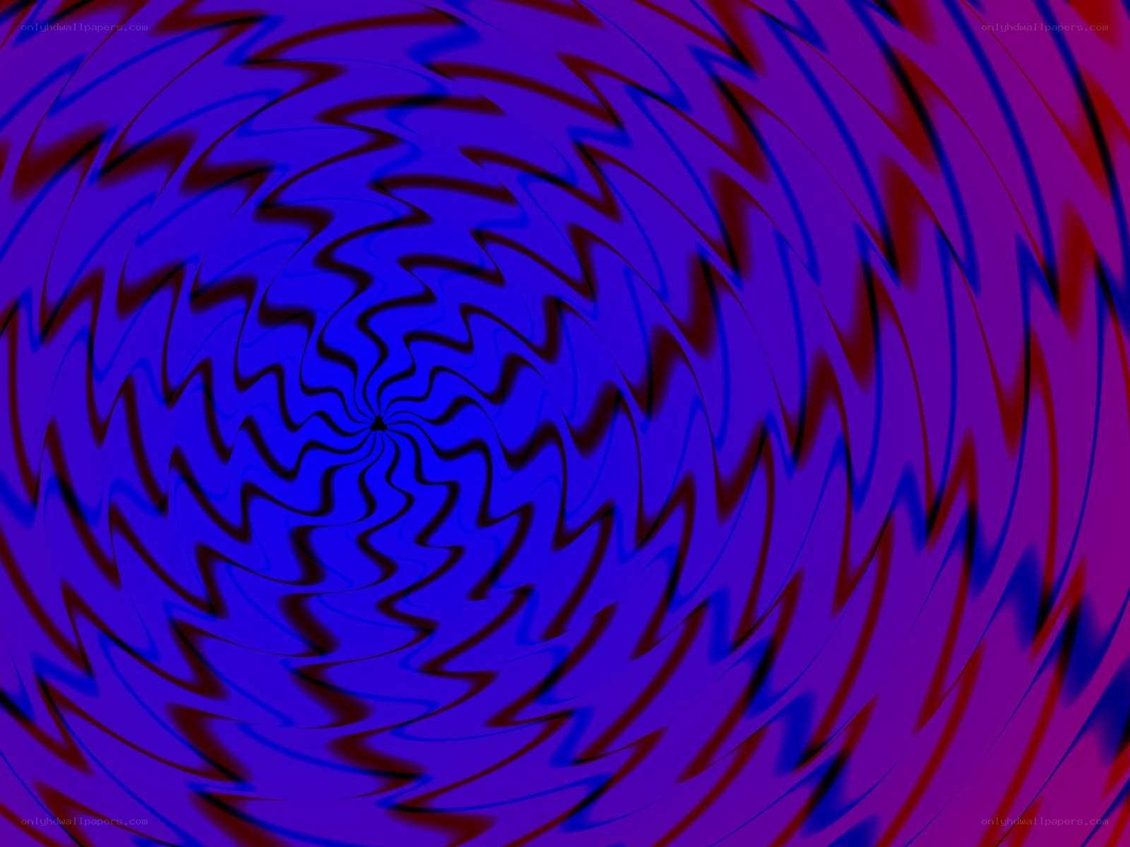 spiral pattern with blue and purple