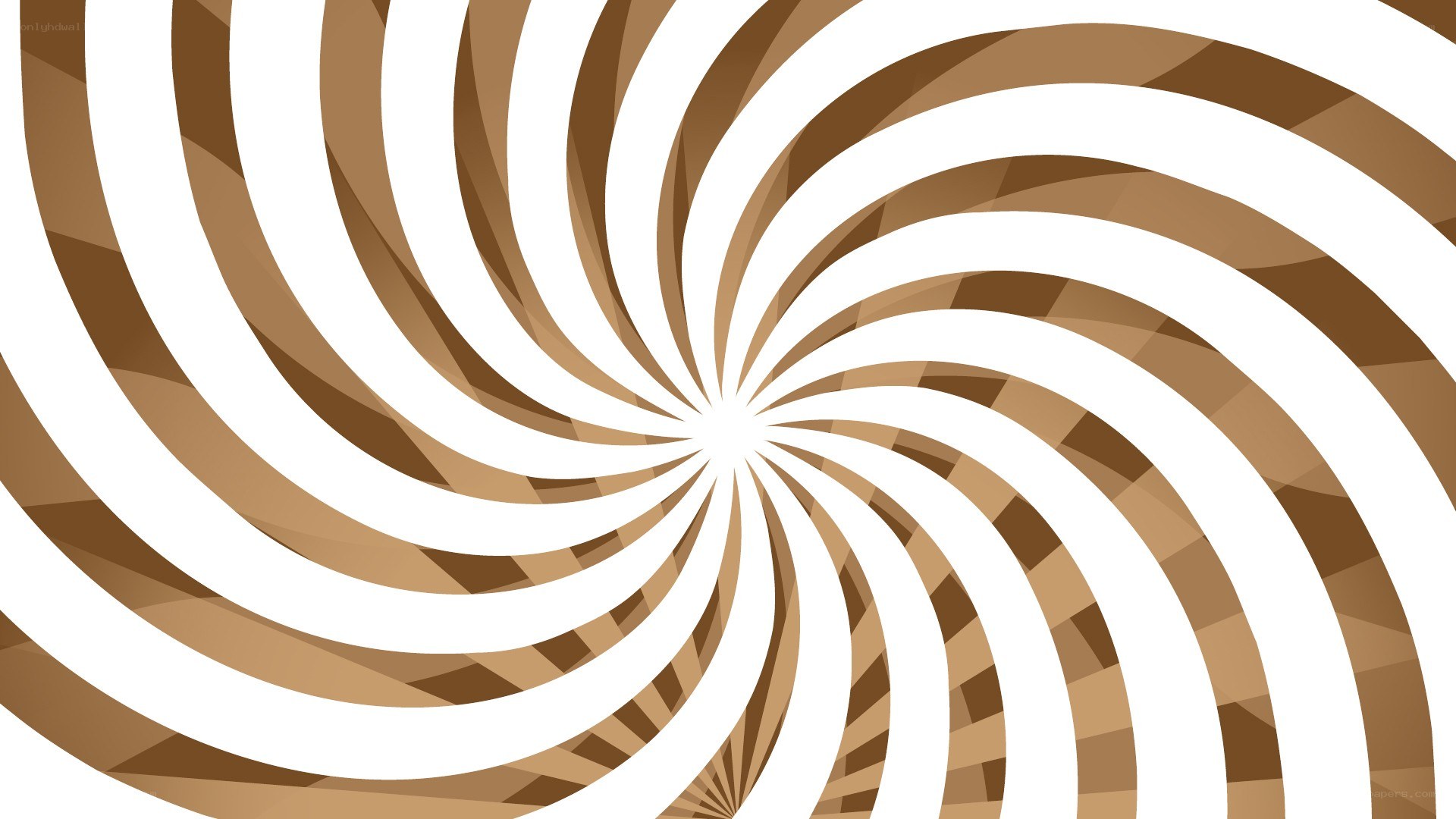 spiral pattern with brown and white