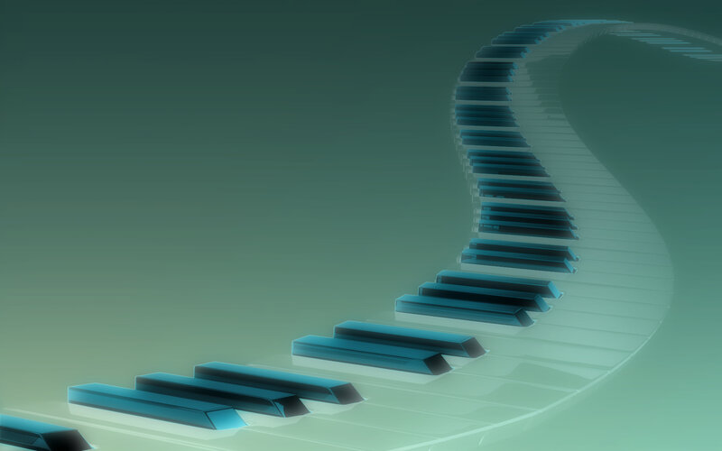 Spiral piano keys