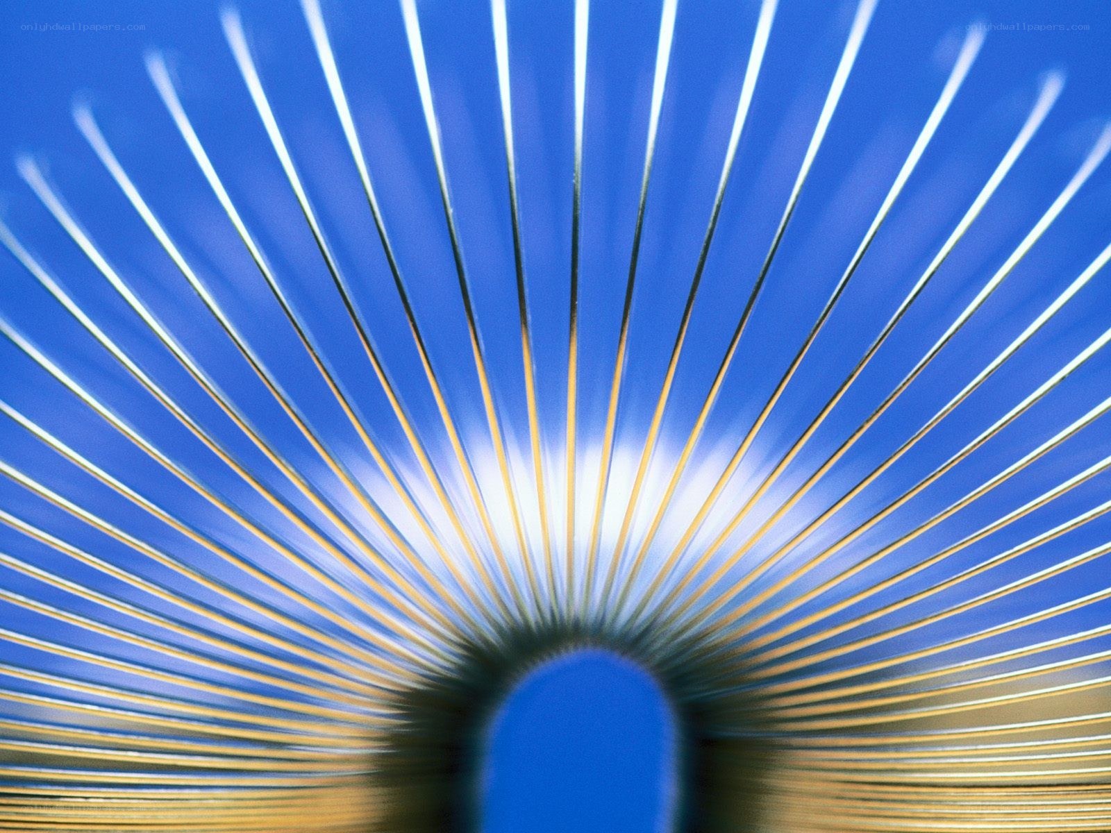 Spiral spring toy in motion