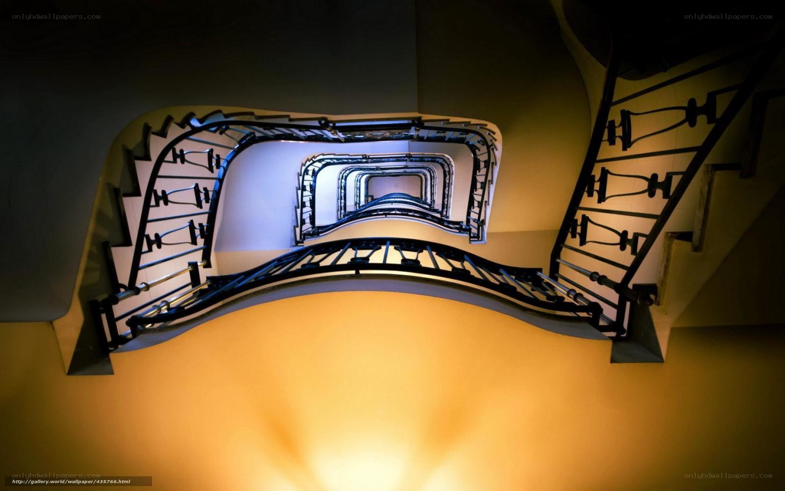 Spiral staircase from above