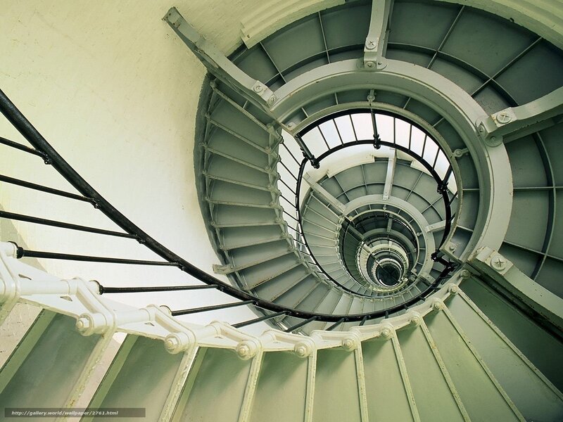 spiral staircase in lighthouse