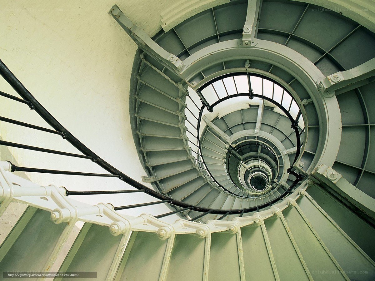 spiral staircase in lighthouse