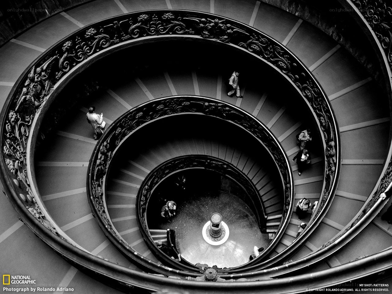 Spiral staircase in Rome