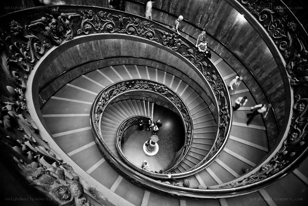 Spiral staircase in Vatican Museums