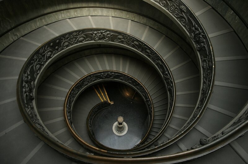 Spiral staircase in Vatican Museums