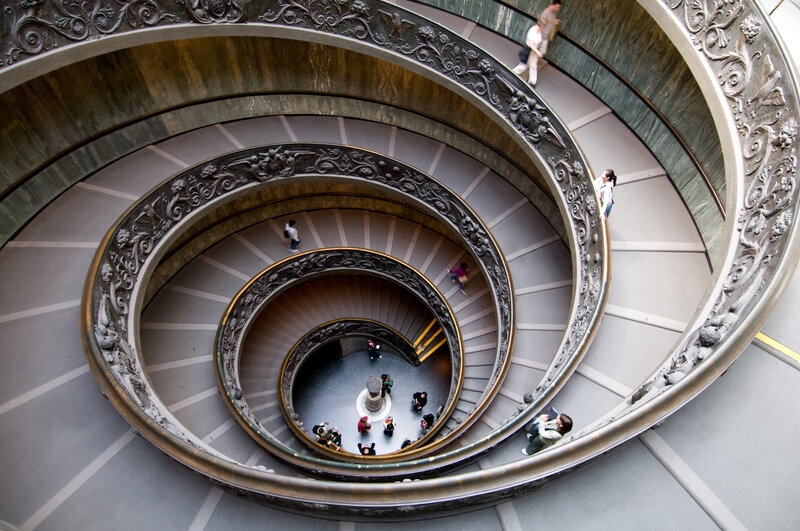 Spiral staircase in Vatican Museums