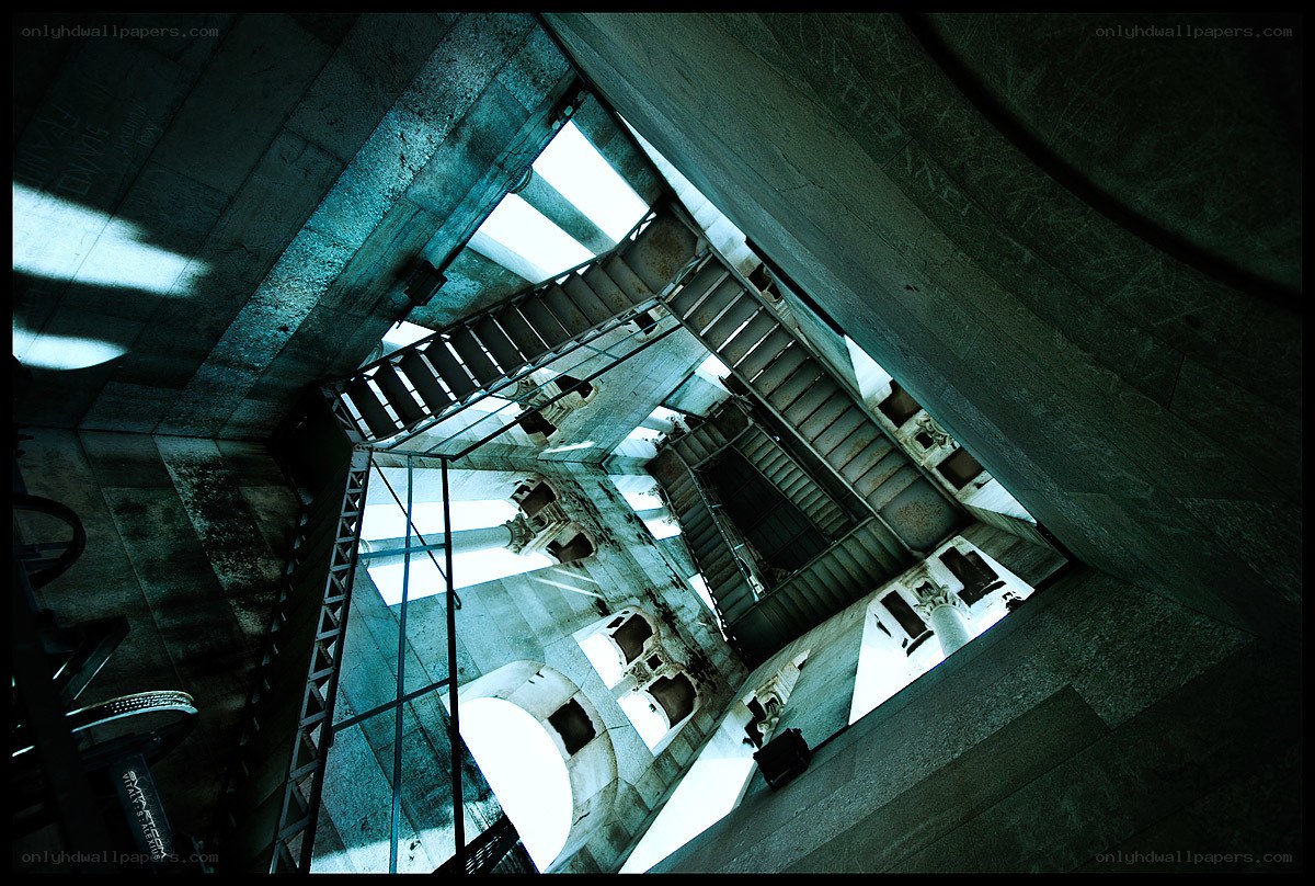 spiral staircase interior