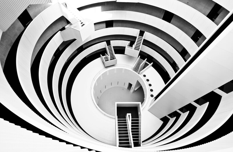 spiral staircase interior